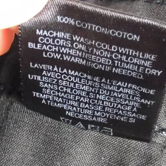 Express Jeans Mens SIze 34x32 Washed Black Rocco Slim Fit Straight Leg Cotton - Picture 10 of 11